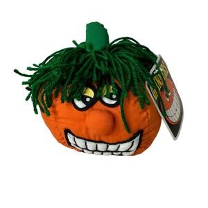 Vintage Grinners Pumpkin Halloween 1995 Plush Decor NWT